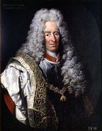 Johann Gottfried Auerbach Portrait of Count Alois Thomas Raimund von Harrach, Viceroy of Naples Norge oil painting art